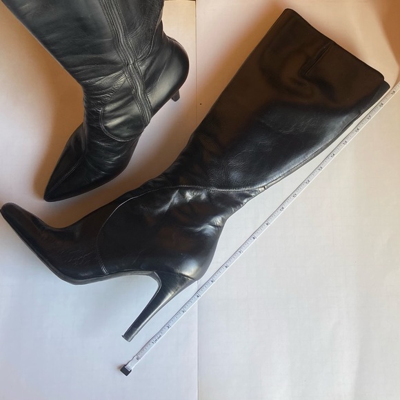 Nine West Gallivant Black Heeled Boots Size 8.5 - Picture 9 of 16